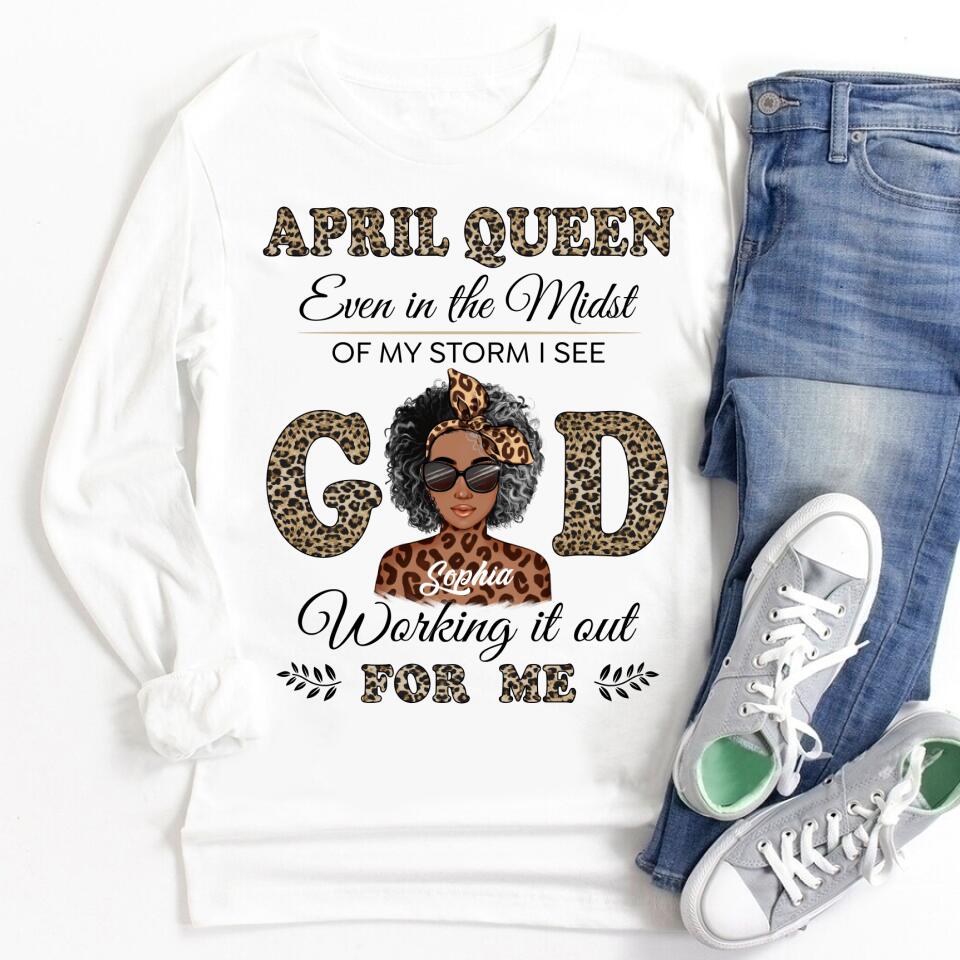 April Birthday Shirt, Custom Birthday Shirt, Queens Born In April, April Birthday Gifts, April shirts for Woman