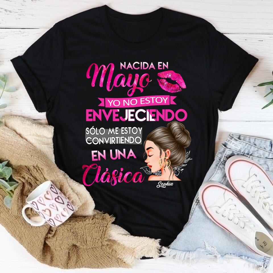 Camisa De Cumpleaños De Mayo, Camisa De Cumpleaños Personalizada, Reinas Nacidas En Mayo, Regalos De Cumpleaños De Mayo, Camisas De Mayo Para Mujeres
