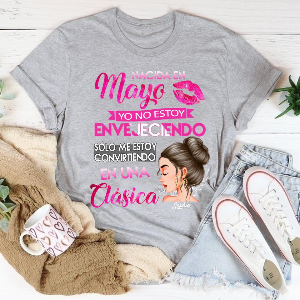 Camisa De Cumpleaños De Mayo, Camisa De Cumpleaños Personalizada, Reinas Nacidas En Mayo, Regalos De Cumpleaños De Mayo, Camisas De Mayo Para Mujeres