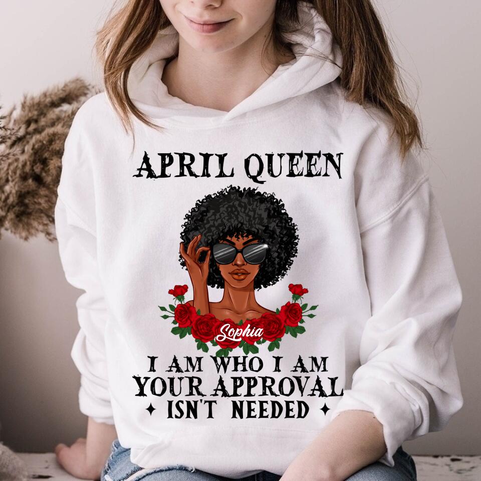 April Birthday Shirt, Custom Birthday Shirt, Queens Born In April, April Birthday Gifts, April shirts for Woman