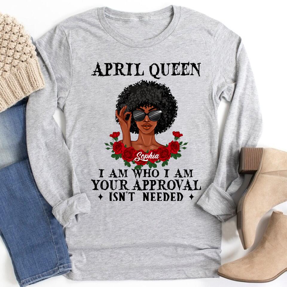 April Birthday Shirt, Custom Birthday Shirt, Queens Born In April, April Birthday Gifts, April shirts for Woman