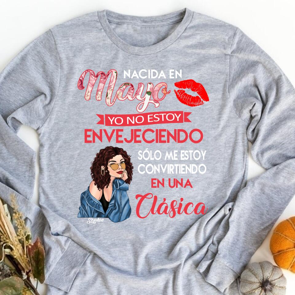 Camisa De Cumpleaños De Mayo, Camisa De Cumpleaños Personalizada, Reinas Nacidas En Mayo, Regalos De Cumpleaños De Mayo, Camisas De Mayo Para Mujeres