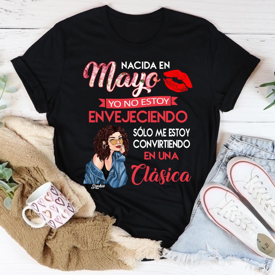 Camisa De Cumpleaños De Mayo, Camisa De Cumpleaños Personalizada, Reinas Nacidas En Mayo, Regalos De Cumpleaños De Mayo, Camisas De Mayo Para Mujeres