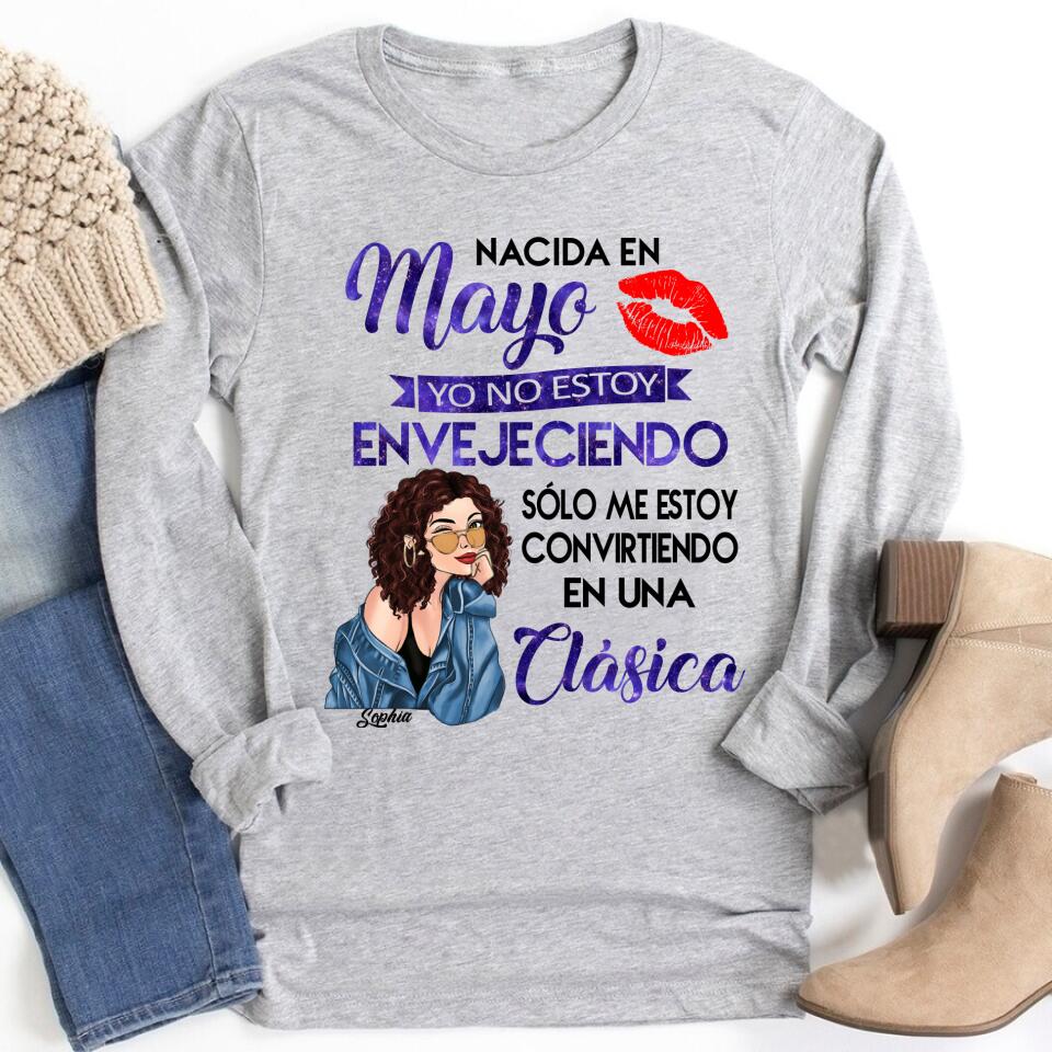 Camisa De Cumpleaños De Mayo, Camisa De Cumpleaños Personalizada, Reinas Nacidas En Mayo, Regalos De Cumpleaños De Mayo, Camisas De Mayo Para Mujeres