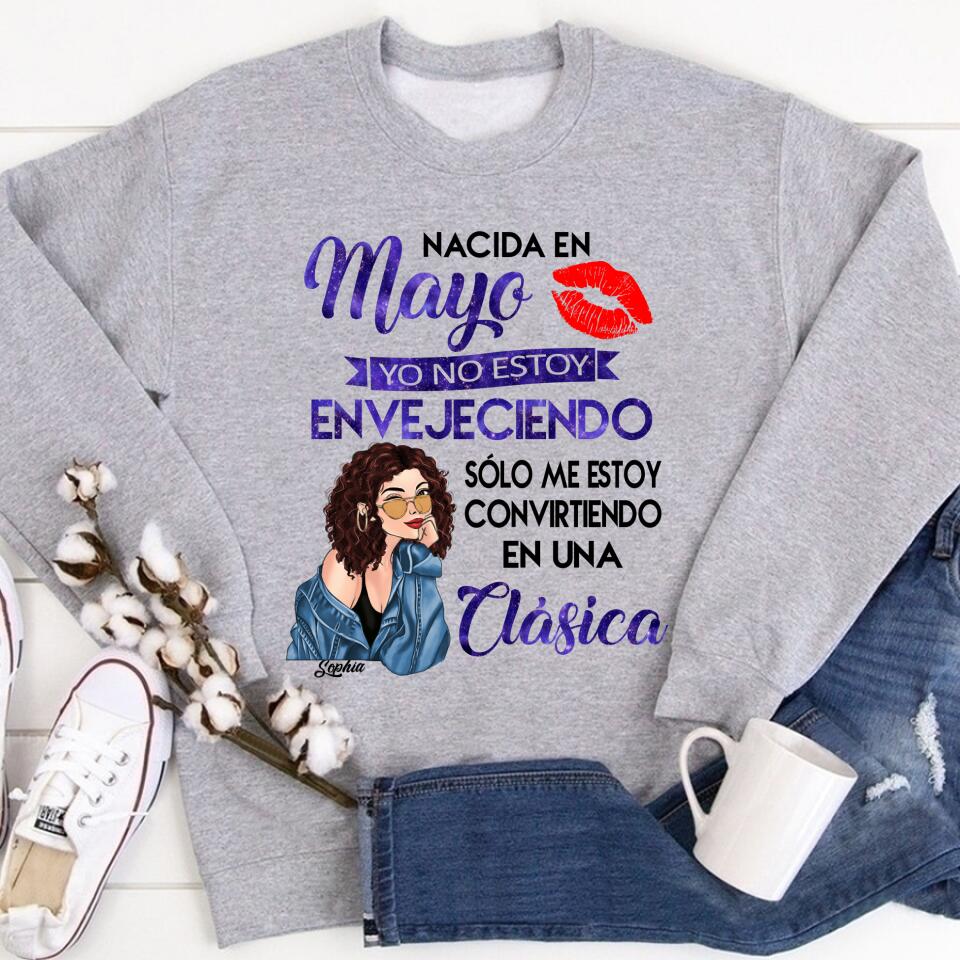 Camisa De Cumpleaños De Mayo, Camisa De Cumpleaños Personalizada, Reinas Nacidas En Mayo, Regalos De Cumpleaños De Mayo, Camisas De Mayo Para Mujeres