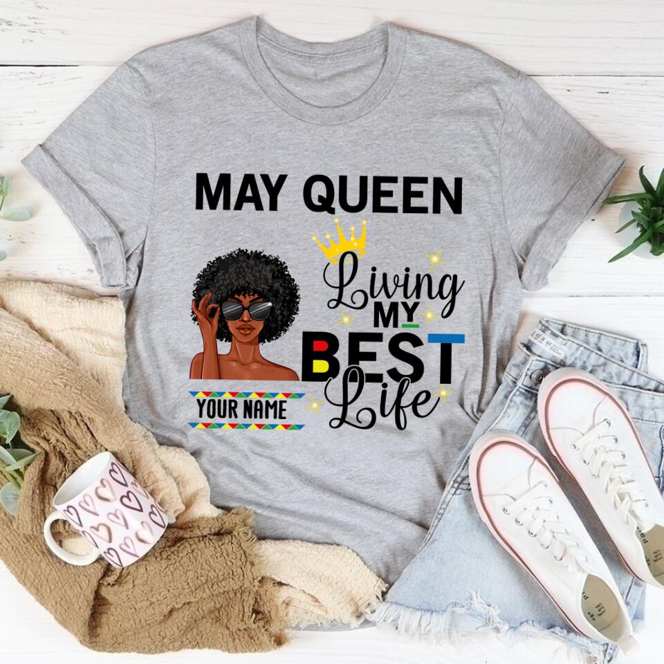 May Birthday Shirt, Custom Birthday Shirt, Queens Born In May, May Birthday Gifts, May Shirts For Woman