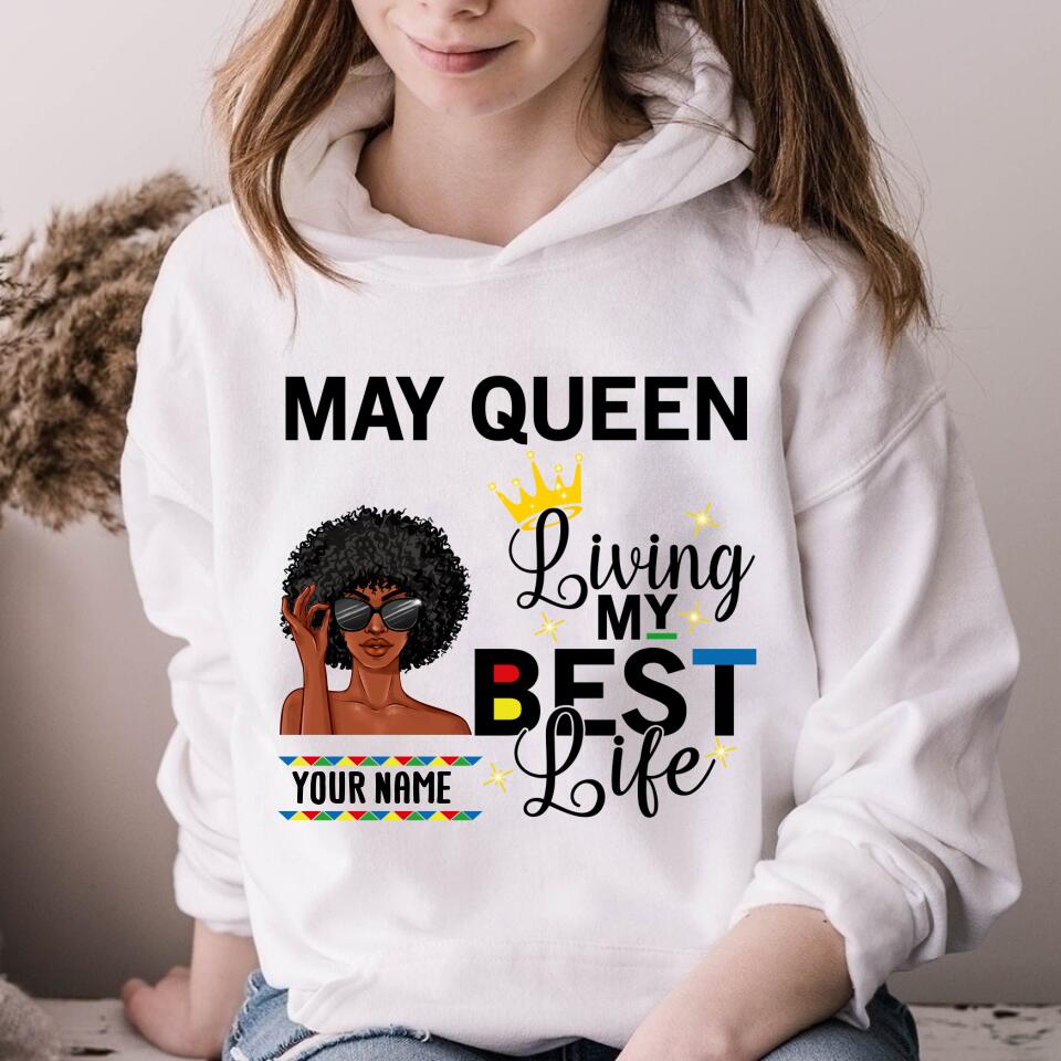 May Birthday Shirt, Custom Birthday Shirt, Queens Born In May, May Birthday Gifts, May Shirts For Woman
