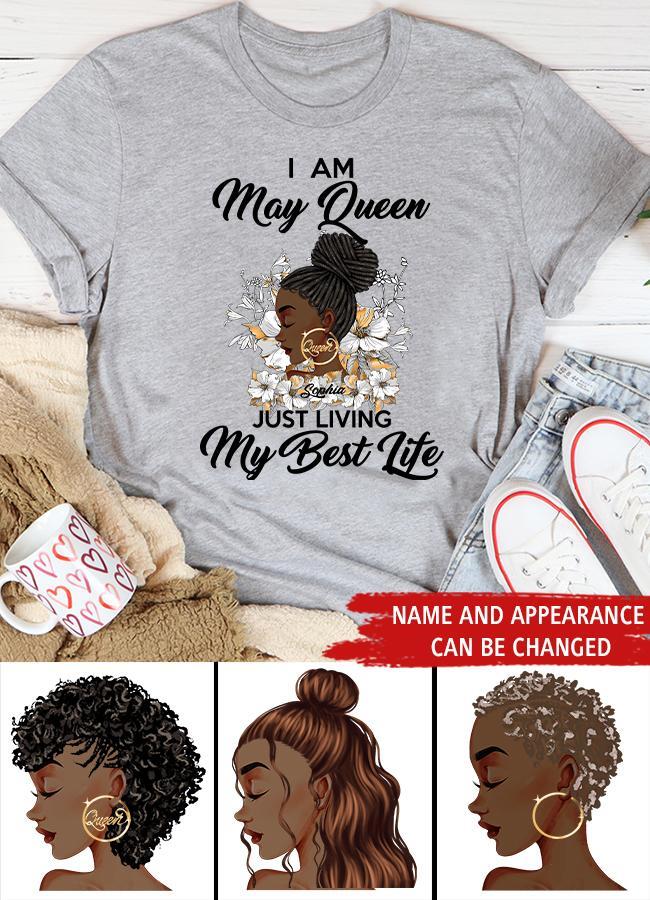 May Birthday Shirt, Custom Birthday Shirt, Queens Born In May, May Birthday Gifts, May Shirts For Woman