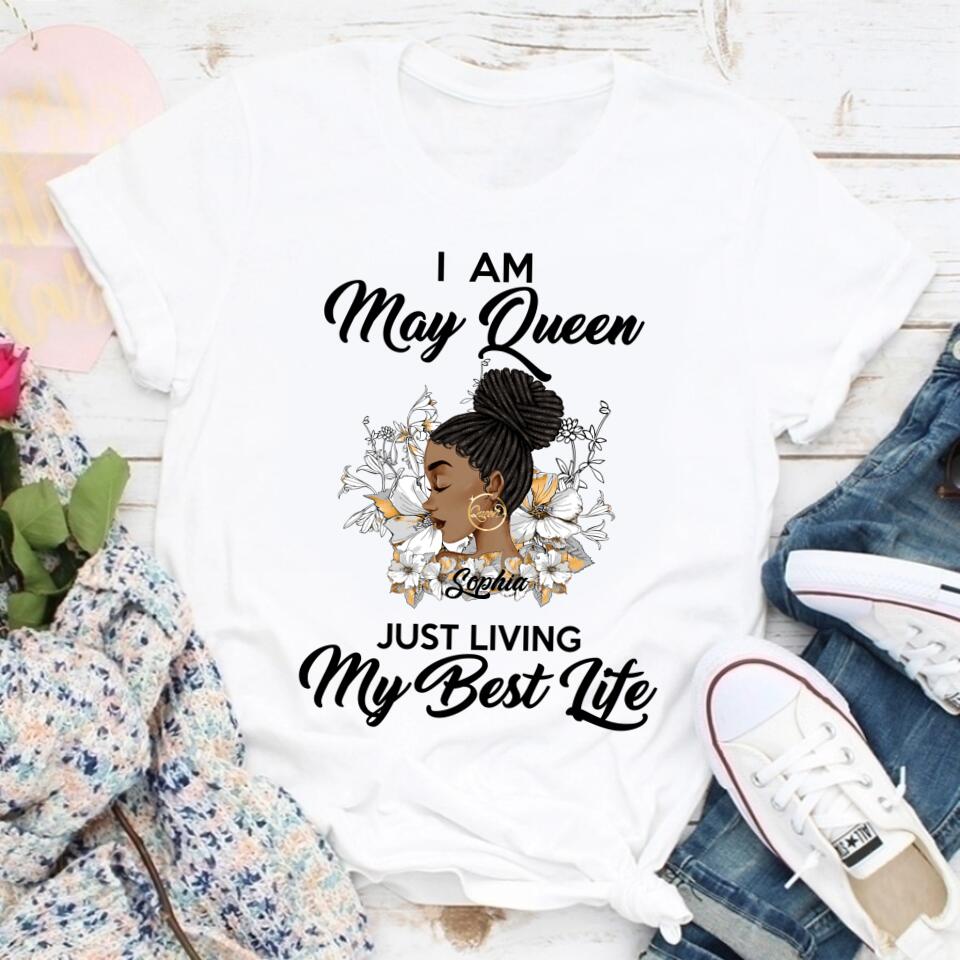 May Birthday Shirt, Custom Birthday Shirt, Queens Born In May, May Birthday Gifts, May Shirts For Woman