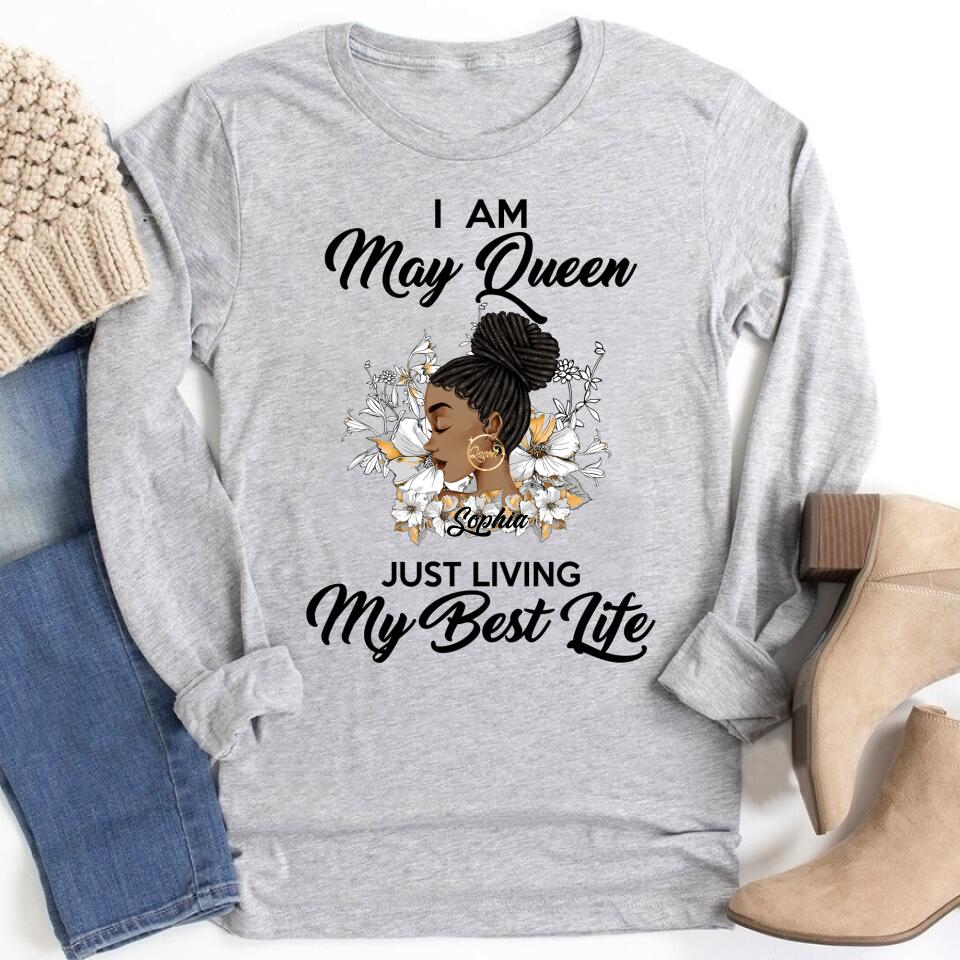 May Birthday Shirt, Custom Birthday Shirt, Queens Born In May, May Birthday Gifts, May Shirts For Woman