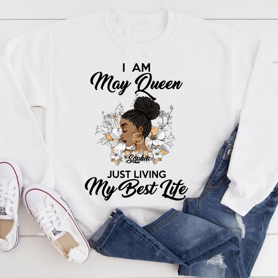 May Birthday Shirt, Custom Birthday Shirt, Queens Born In May, May Birthday Gifts, May Shirts For Woman