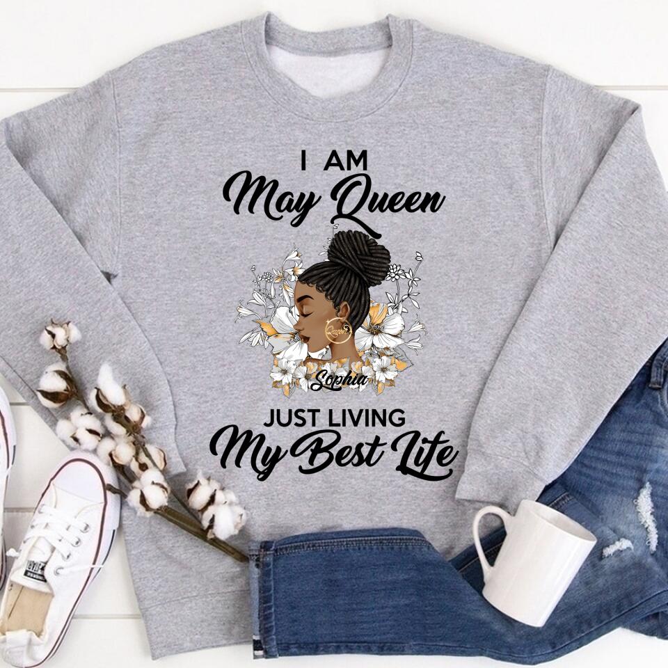 May Birthday Shirt, Custom Birthday Shirt, Queens Born In May, May Birthday Gifts, May Shirts For Woman