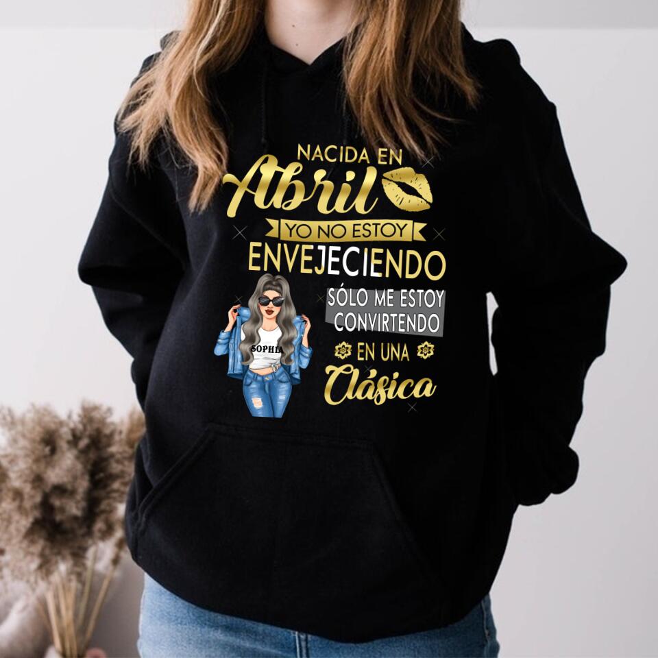 Camisa De Cumpleaños De Abril, Camisa De Cumpleaños Personalizada, Reinas Nacidas En Abril, Regalos De Cumpleaños De Abril, Camisas De Abril Para Mujeres