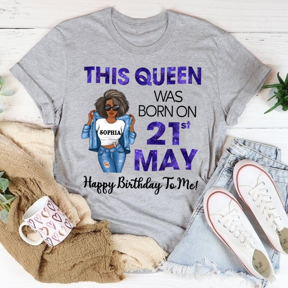 May Birthday Shirt, Custom Birthday Shirt, Queens Born In May, May Birthday Gifts, May Shirts For Woman