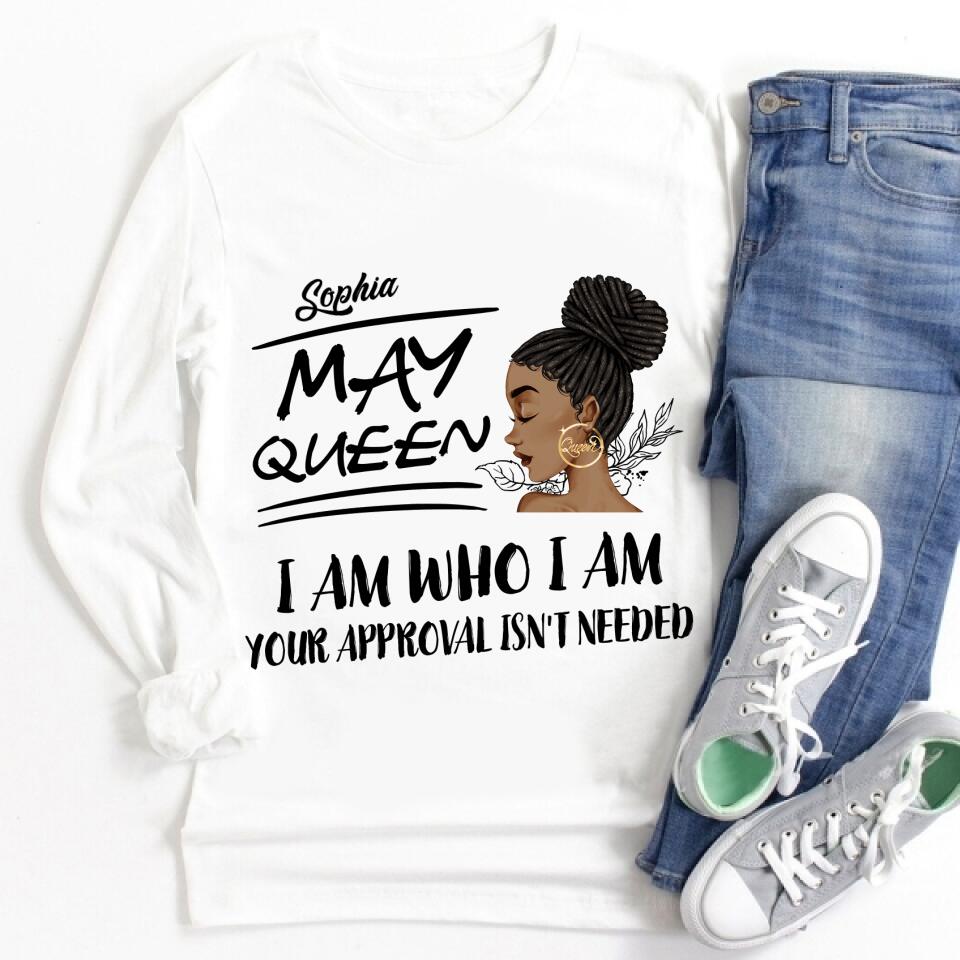 May Birthday Shirt, Custom Birthday Shirt, Queens Born In May, May Birthday Gifts, May Shirts For Woman