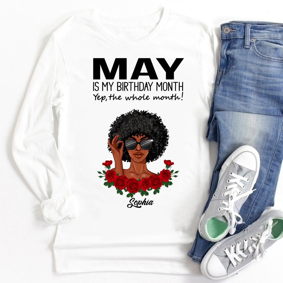 May Birthday Shirt, Custom Birthday Shirt, Queens Born In May, May Birthday Gifts, May Shirts For Woman