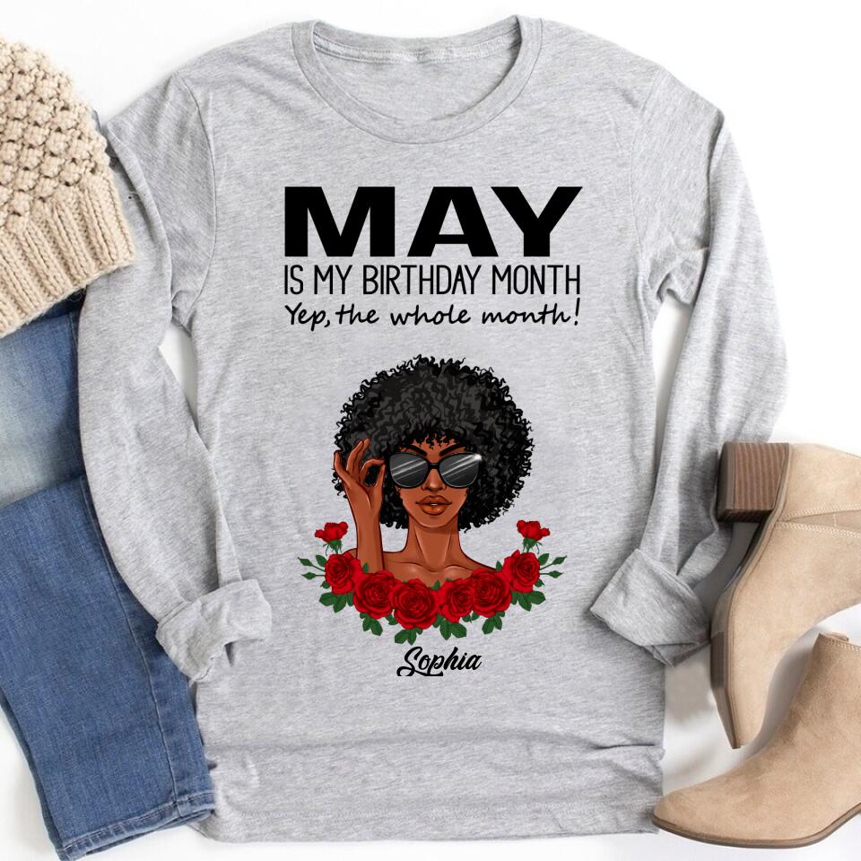 May Birthday Shirt, Custom Birthday Shirt, Queens Born In May, May Birthday Gifts, May Shirts For Woman