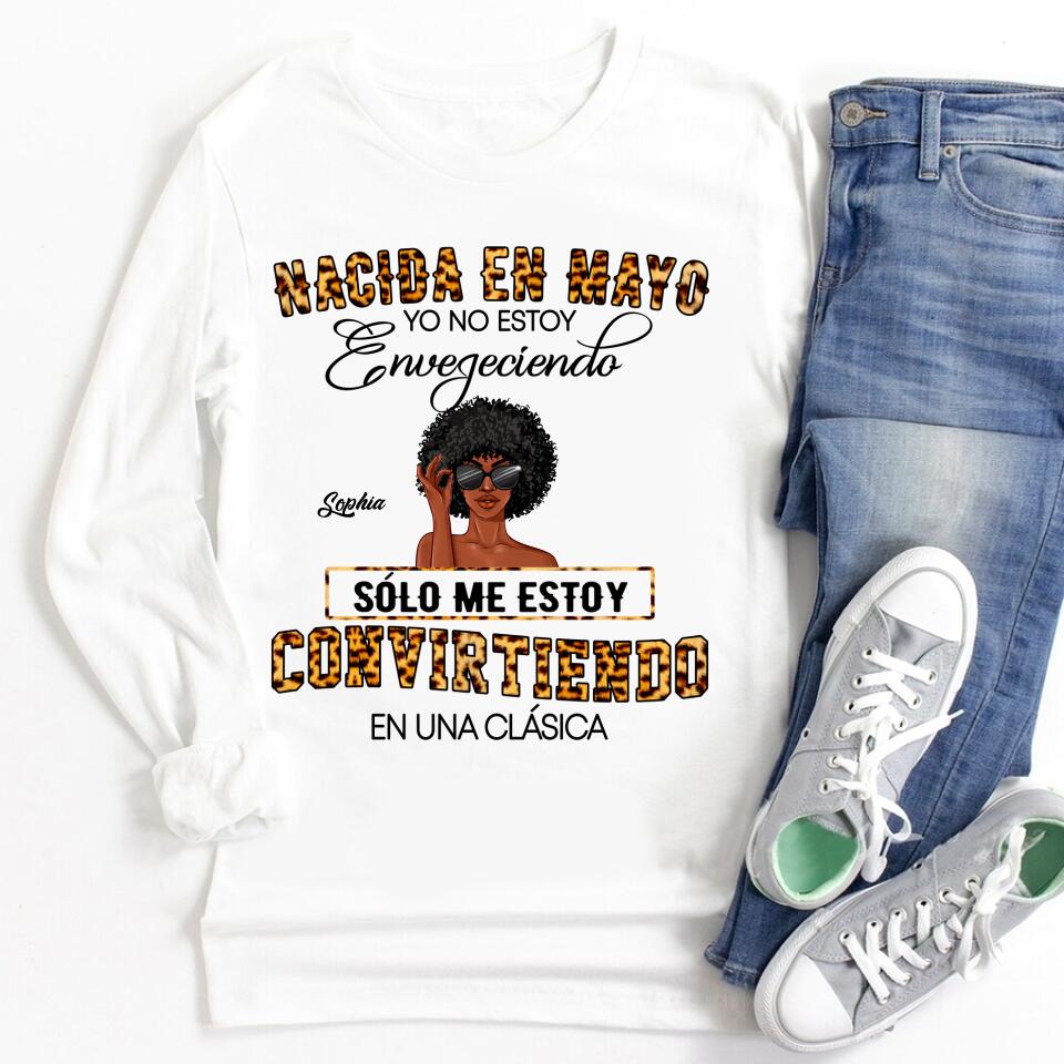 Camisa De Cumpleaños De Mayo, Camisa De Cumpleaños Personalizada, Reinas Nacidas En Mayo, Regalos De Cumpleaños De Mayo, Camisas De Mayo Para Mujeres