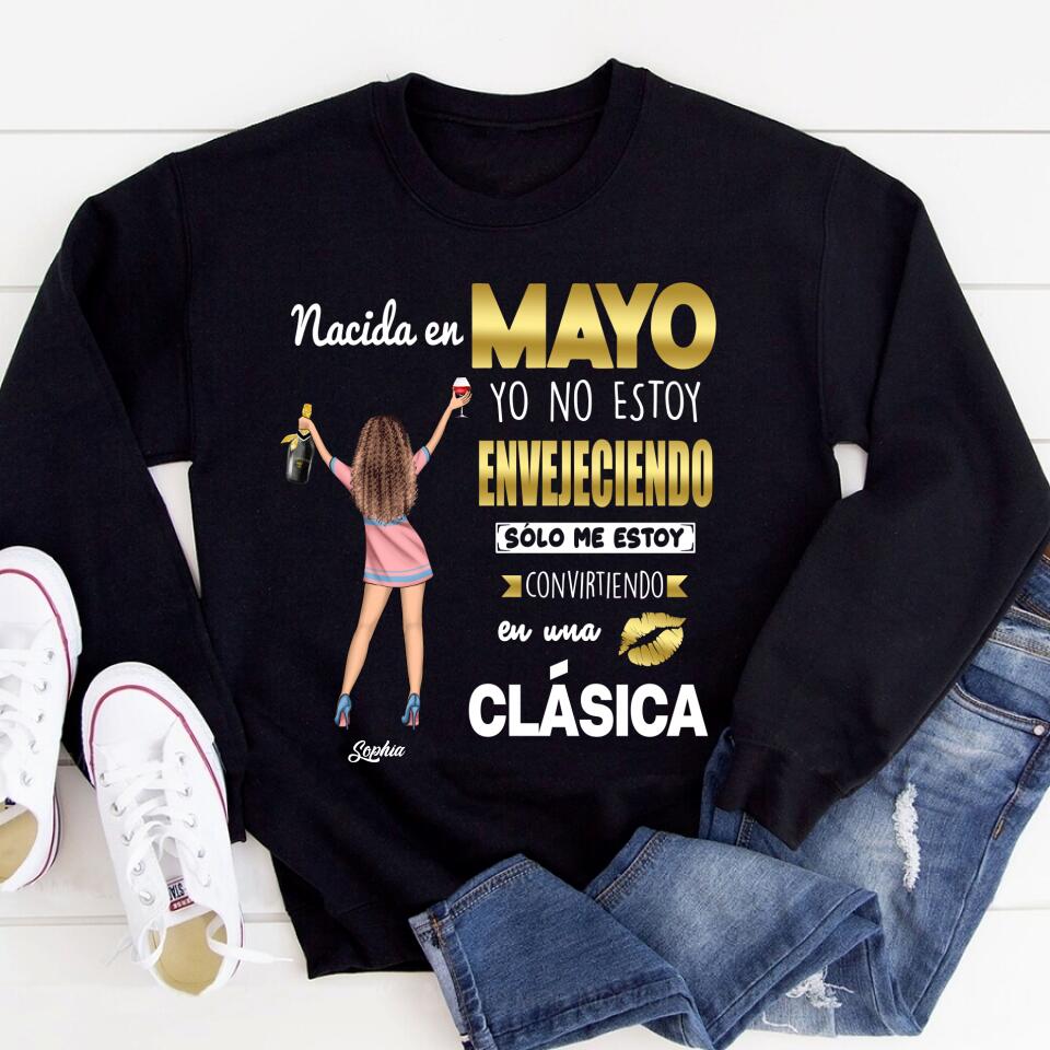 Camisa De Cumpleaños De Mayo, Camisa De Cumpleaños Personalizada, Reinas Nacidas En Mayo, Regalos De Cumpleaños De Mayo, Camisas De Mayo Para Mujeres