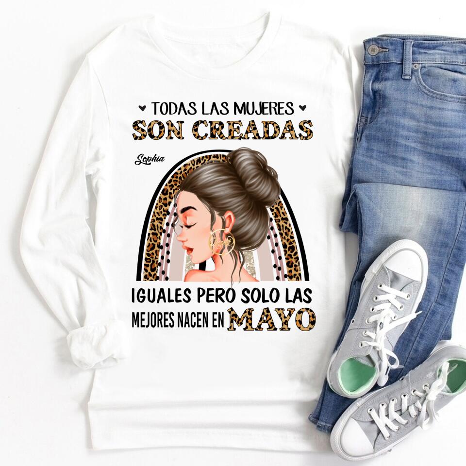 Camisa De Cumpleaños De Mayo, Camisa De Cumpleaños Personalizada, Reinas Nacidas En Mayo, Regalos De Cumpleaños De Mayo, Camisas De Mayo Para Mujeres