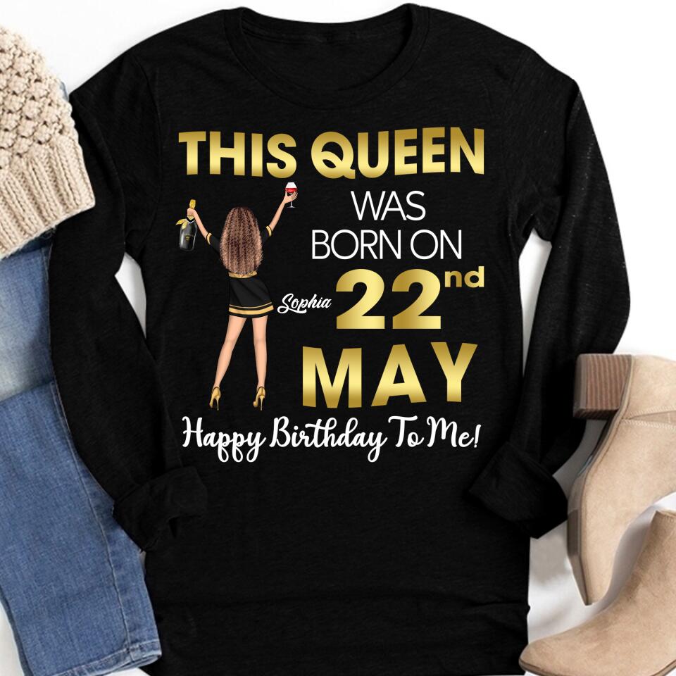 May Birthday Shirt, Custom Birthday Shirt, Queens Born In May, May Birthday Gifts, May Shirts For Woman