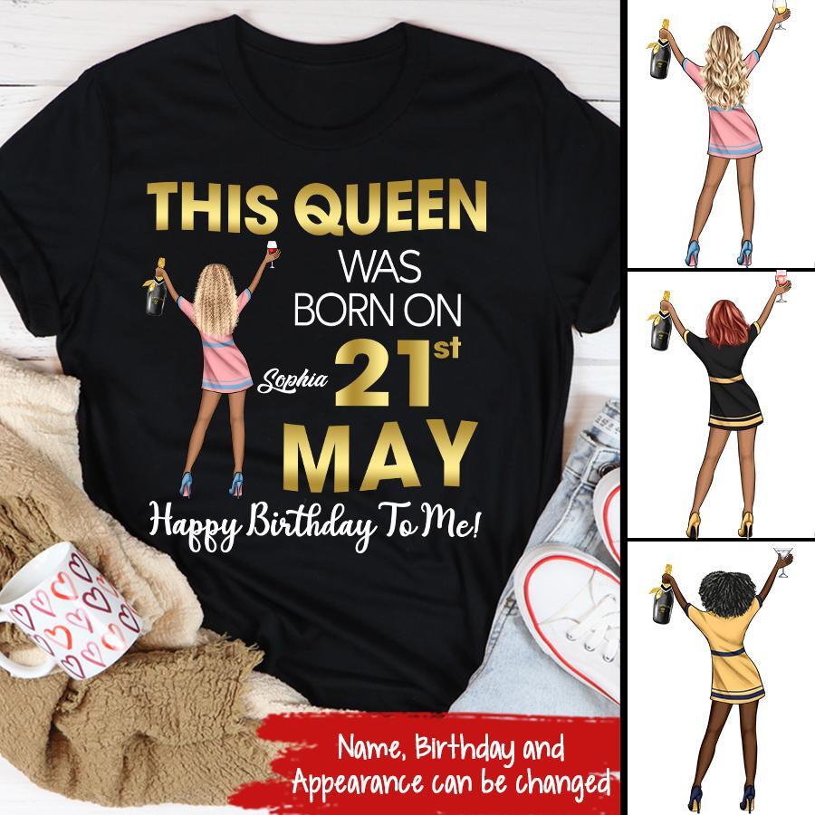 May Birthday Shirt, Custom Birthday Shirt, Queens Born In May, May Birthday Gifts, May Shirts For Woman