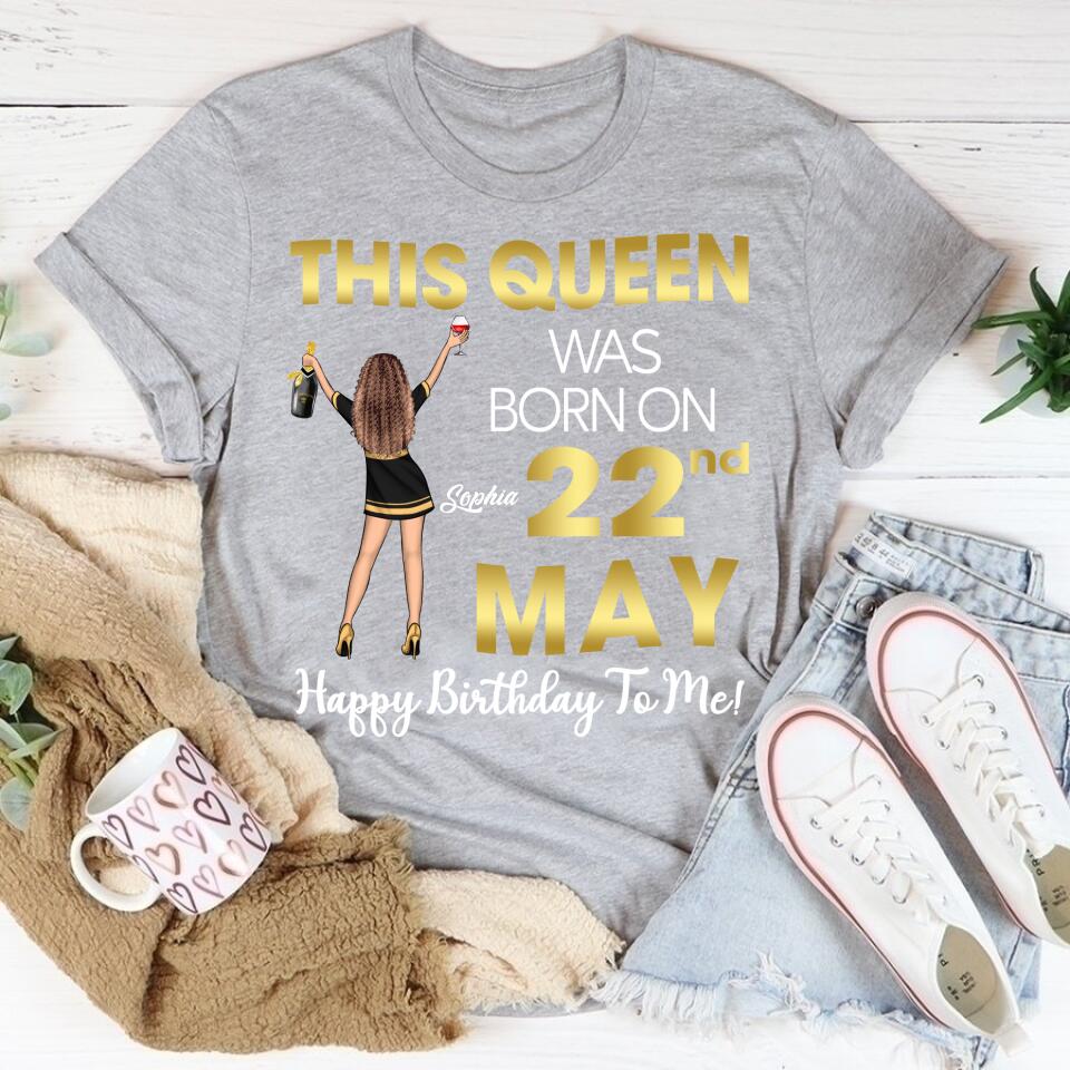 May Birthday Shirt, Custom Birthday Shirt, Queens Born In May, May Birthday Gifts, May Shirts For Woman