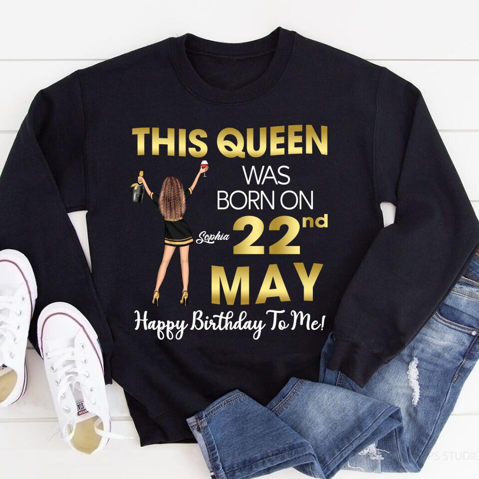 May Birthday Shirt, Custom Birthday Shirt, Queens Born In May, May Birthday Gifts, May Shirts For Woman