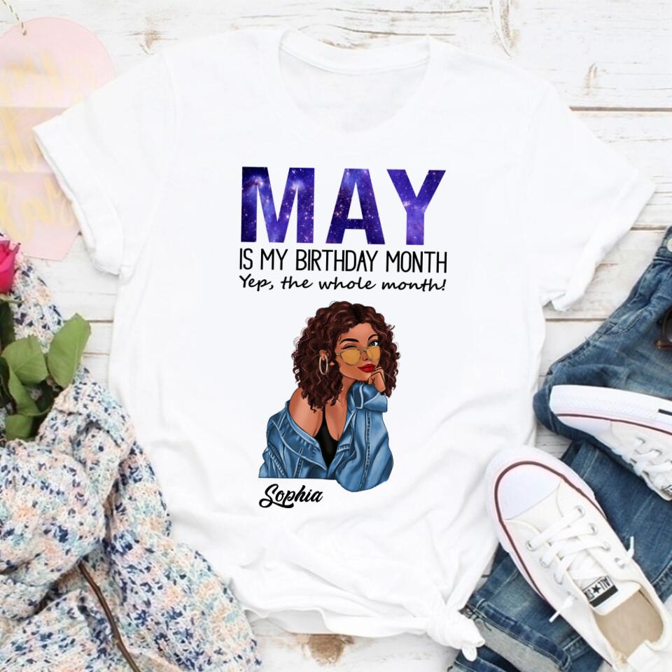May Birthday Shirt, Custom Birthday Shirt, Queens Born In May, May Birthday Gifts, May Shirts For Woman