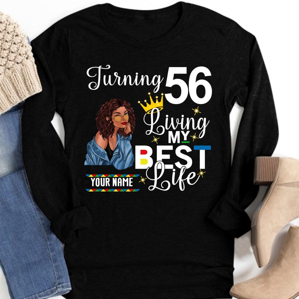Custom Birthday Shirts, Chapter 56, Fabulous Since 1966 56th Birthday Unique T Shirt For Woman, Her Gifts For 56 Years Old, Turning 56 Birthday Cotton Shirt