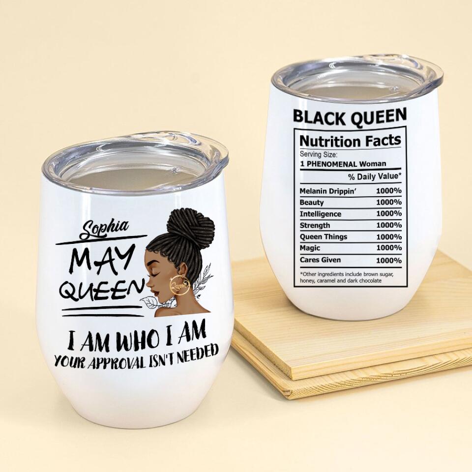 Personalized Wine Tumbler - Birthday Gift For May Queen, May birthday gifts, May birthday gift idea for her