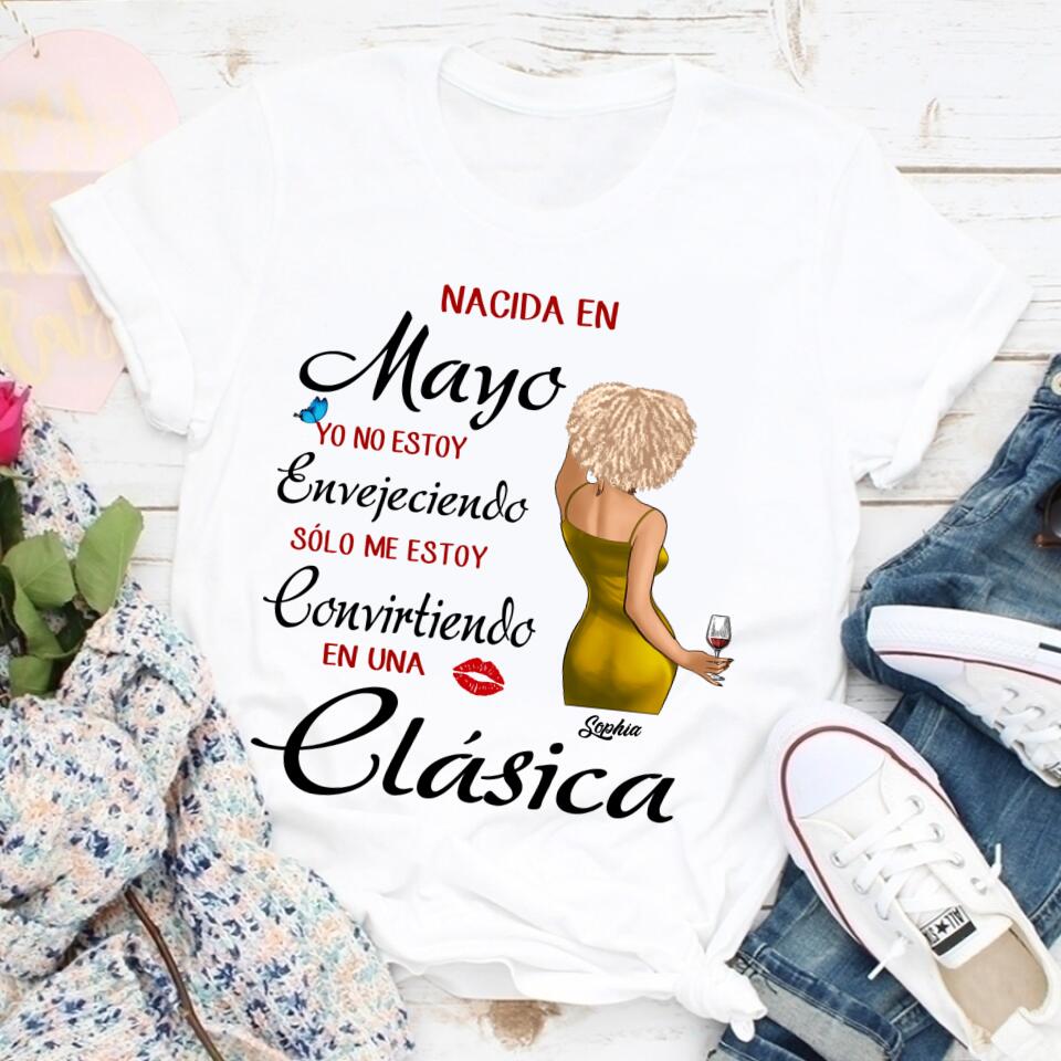 Camisa De Cumpleaños De Mayo, Camisa De Cumpleaños Personalizada, Reinas Nacidas En Mayo, Regalos De Cumpleaños De Mayo, Camisas De Mayo Para Mujeres