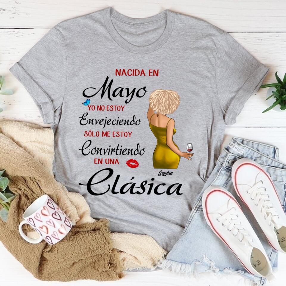 Camisa De Cumpleaños De Mayo, Camisa De Cumpleaños Personalizada, Reinas Nacidas En Mayo, Regalos De Cumpleaños De Mayo, Camisas De Mayo Para Mujeres
