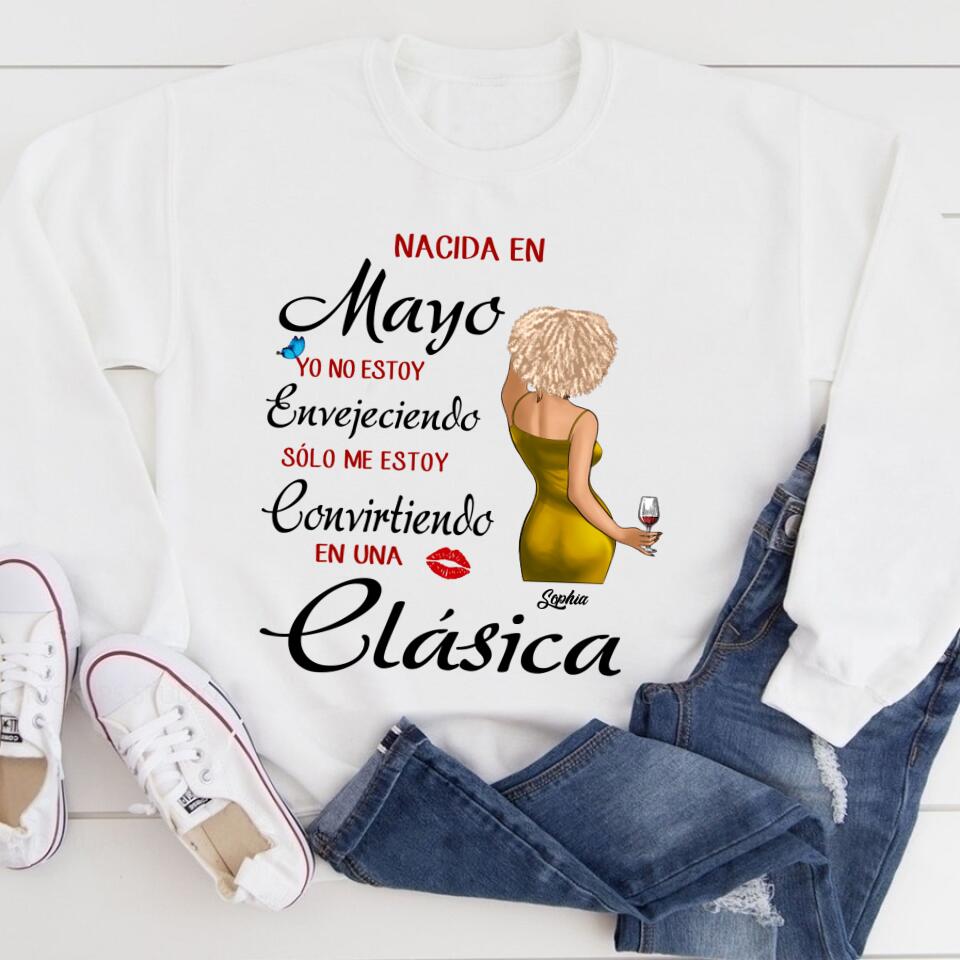 Camisa De Cumpleaños De Mayo, Camisa De Cumpleaños Personalizada, Reinas Nacidas En Mayo, Regalos De Cumpleaños De Mayo, Camisas De Mayo Para Mujeres