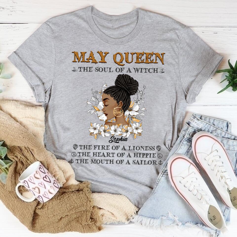 May Birthday Shirt, Custom Birthday Shirt, Queens Born In May, May Birthday Gifts, May Shirts For Woman