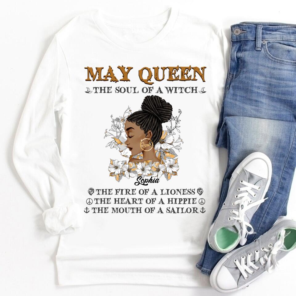 May Birthday Shirt, Custom Birthday Shirt, Queens Born In May, May Birthday Gifts, May Shirts For Woman