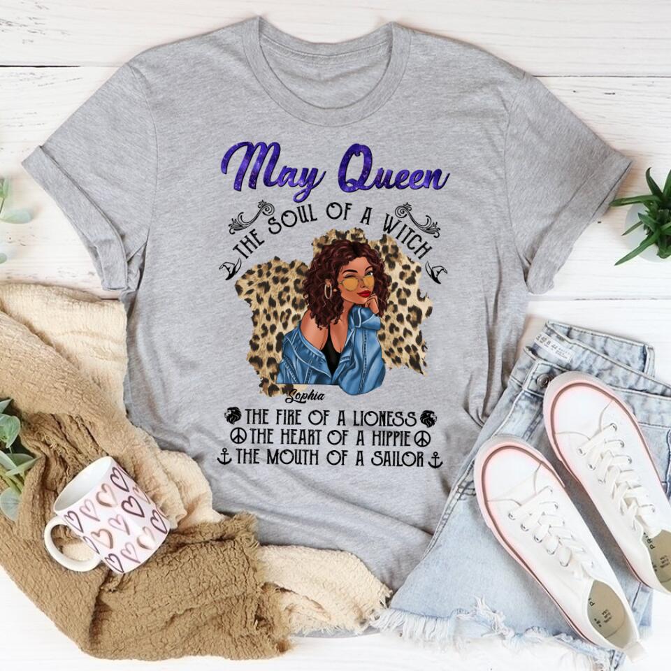 May Birthday Shirt, Custom Birthday Shirt, Queens Born In May, May Birthday Gifts, May Shirts For Woman