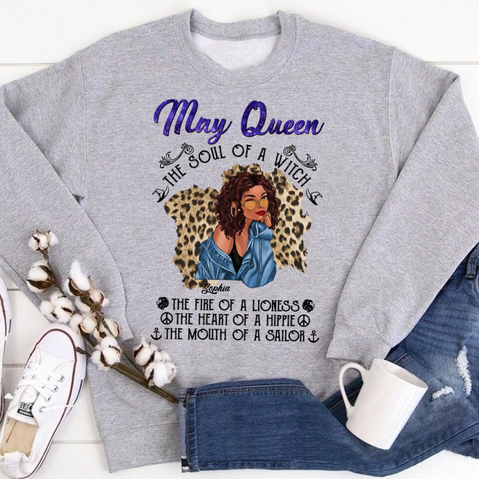May Birthday Shirt, Custom Birthday Shirt, Queens Born In May, May Birthday Gifts, May Shirts For Woman