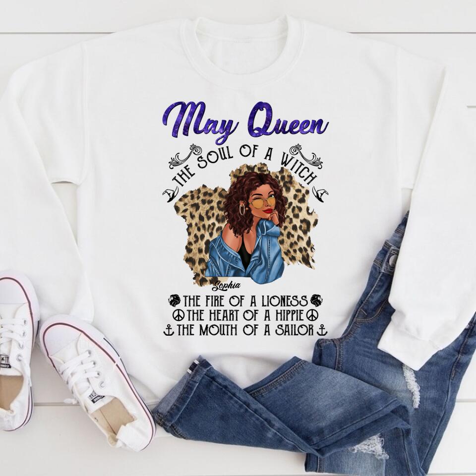 May Birthday Shirt, Custom Birthday Shirt, Queens Born In May, May Birthday Gifts, May Shirts For Woman