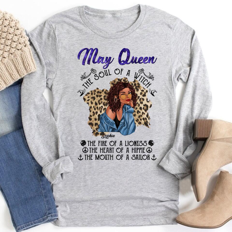 May Birthday Shirt, Custom Birthday Shirt, Queens Born In May, May Birthday Gifts, May Shirts For Woman