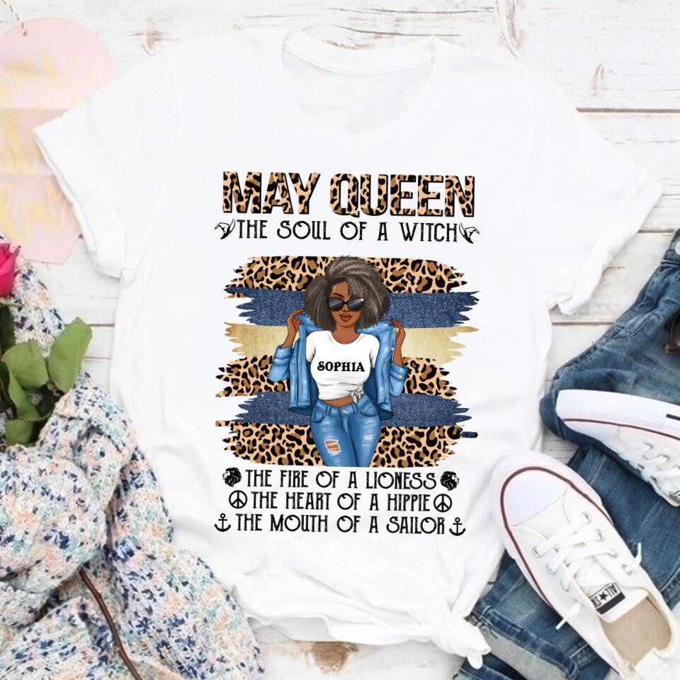 May Birthday Shirt, Custom Birthday Shirt, Queens Born In May, May Birthday Gifts, May Shirts For Woman