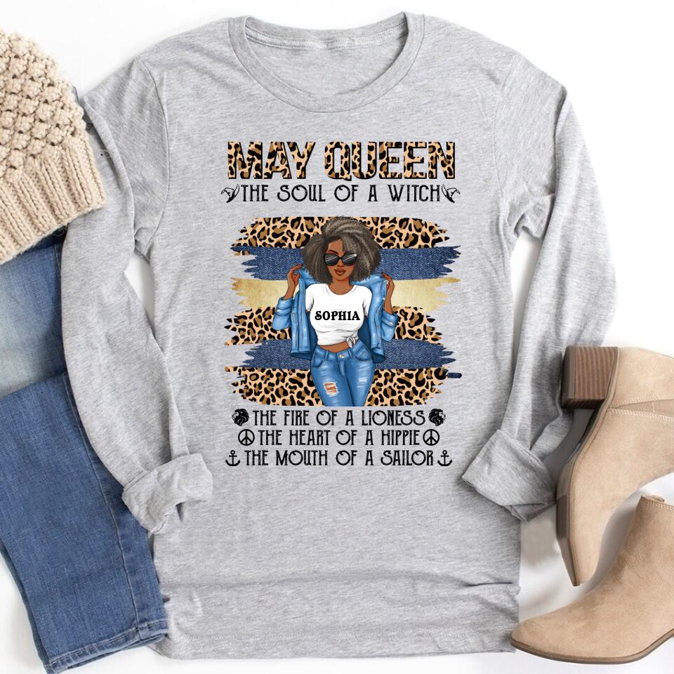 May Birthday Shirt, Custom Birthday Shirt, Queens Born In May, May Birthday Gifts, May Shirts For Woman