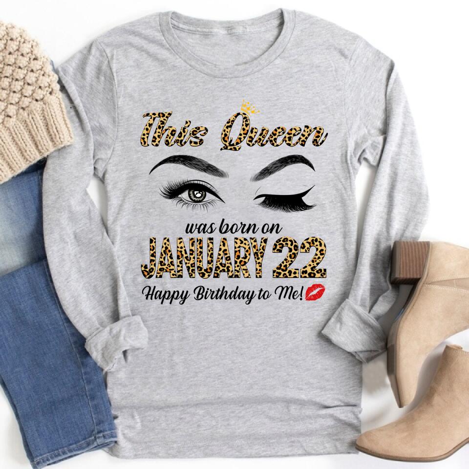 Custom January Birthday Shirt For Woman, Queens Are Born In January Gifts, Melanin Afro Woman Shirt, Black Girl Tee, Afro Queen Gift