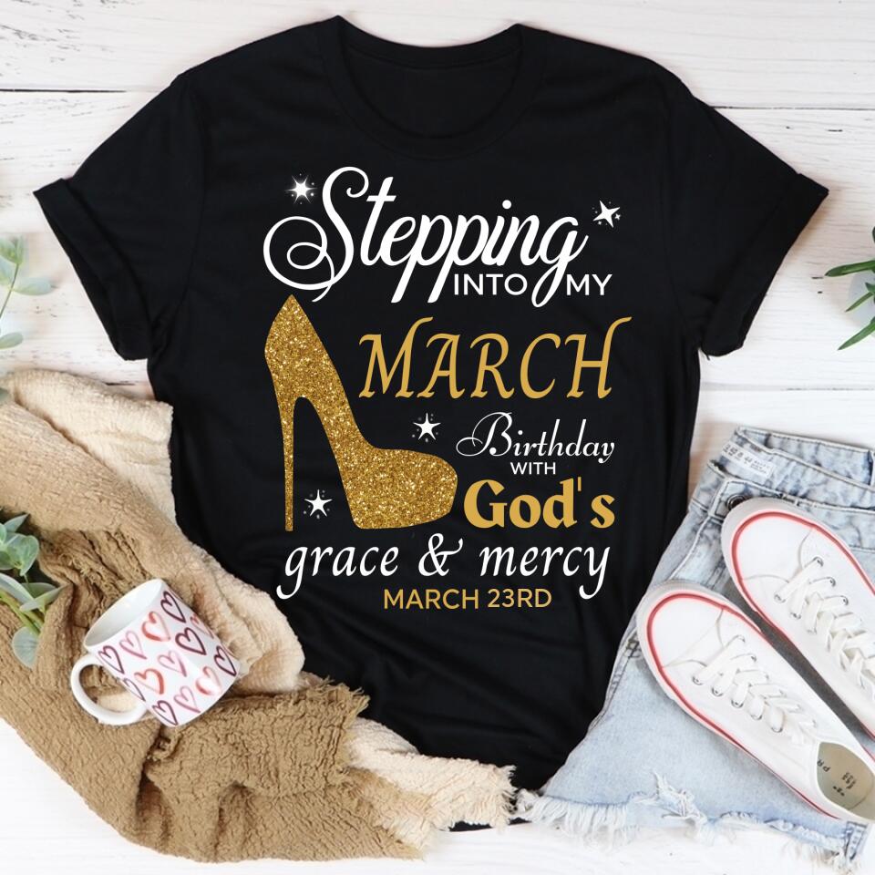 March Birthday Shirt, Custom Birthday Shirt, Queens Born In March, March Birthday Gifts, March shirts for Woman