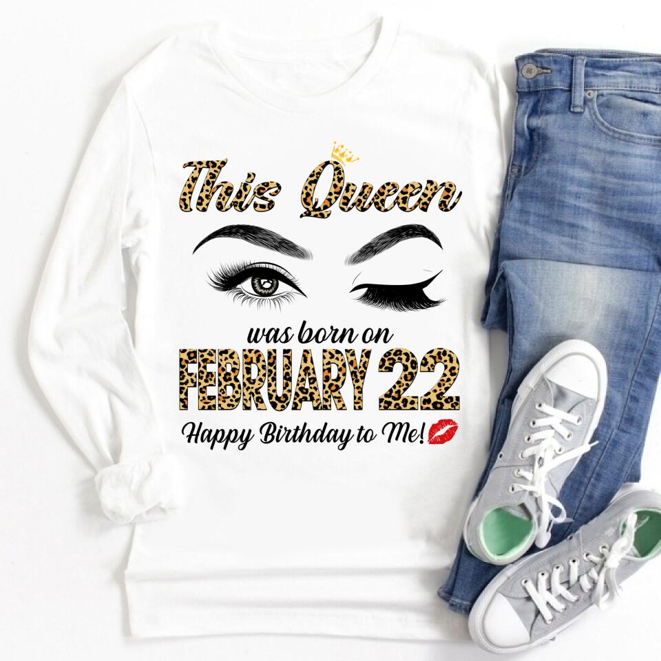 Custom February Birthday Shirt For Woman, Queens Are Born In February Gifts, Melanin Afro Woman Shirt, Black Girl Tee, Afro Queen Gift