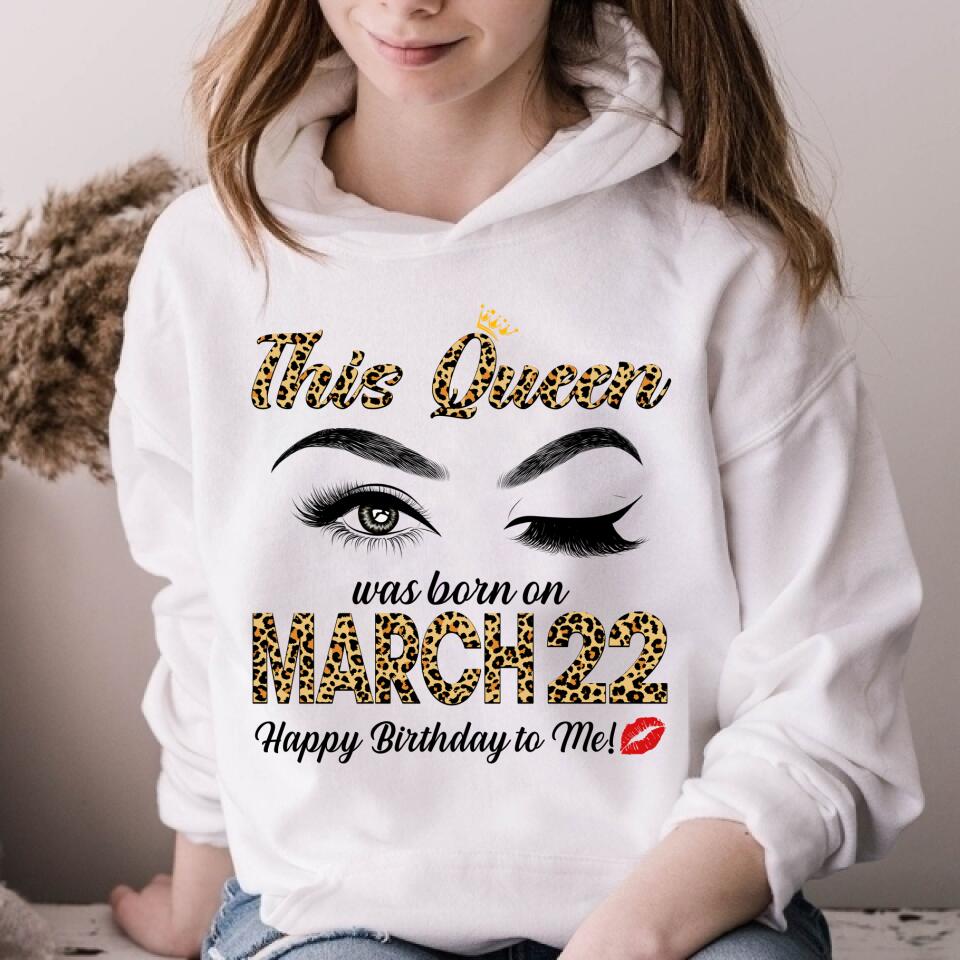 March Birthday Shirt, Custom Birthday Shirt, Queens Born In March, March Birthday Gifts, March Shirts For Woman