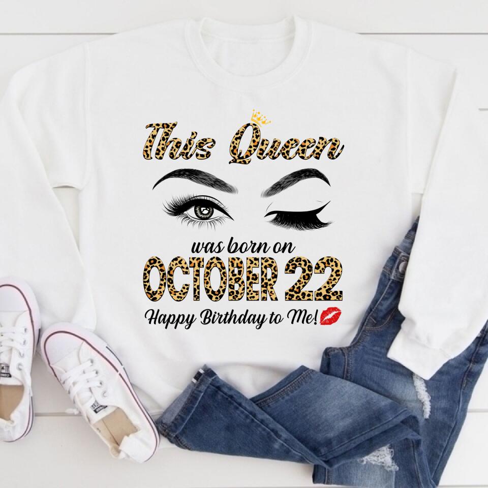 October Birthday Shirt, Custom Birthday Shirt, Queens Born In October, October Birthday Shirts For Woman, October Birthday Gifts
