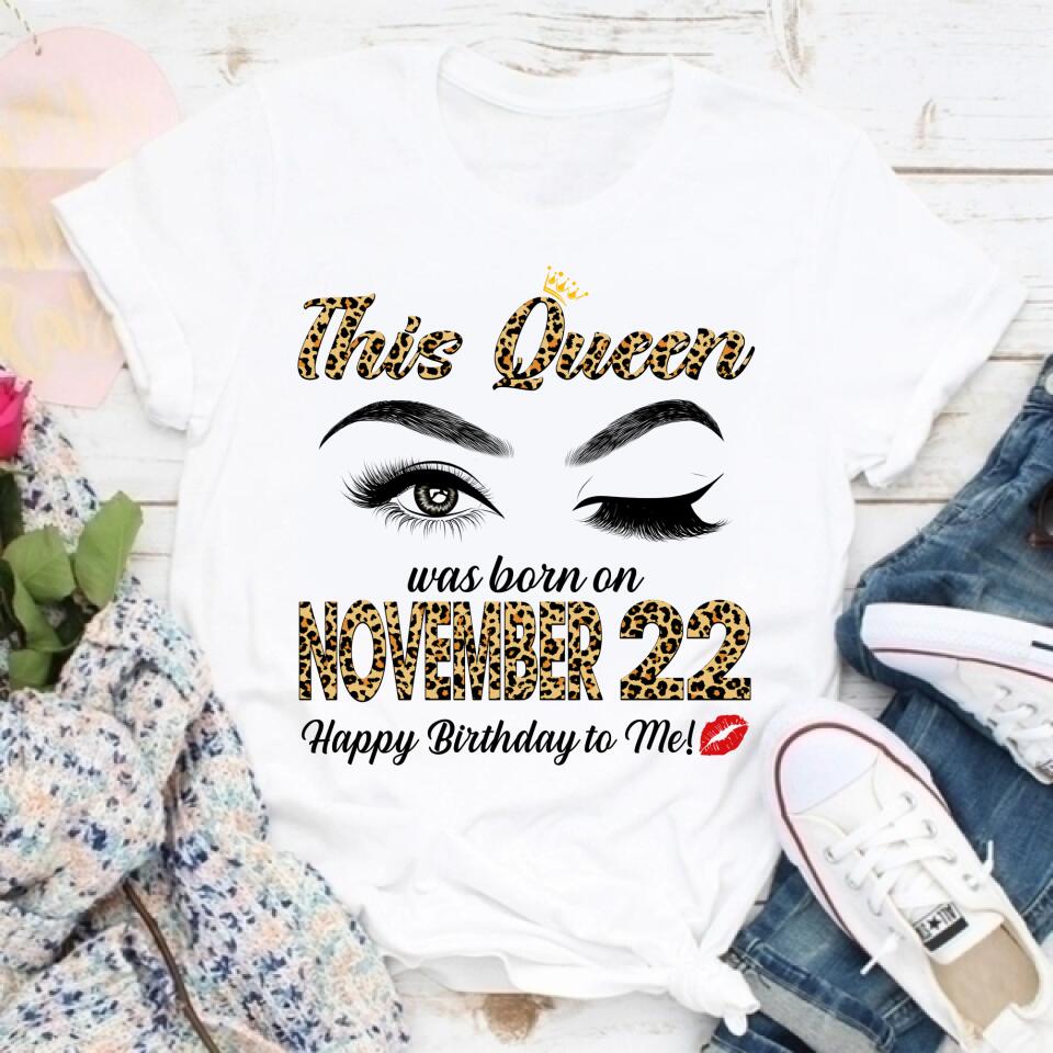 Custom November Birthday Shirt For Woman, Queens are Born In November Gifts, Melanin Afro Woman Shirt, Black Girl Tee, Afro Queen Gift