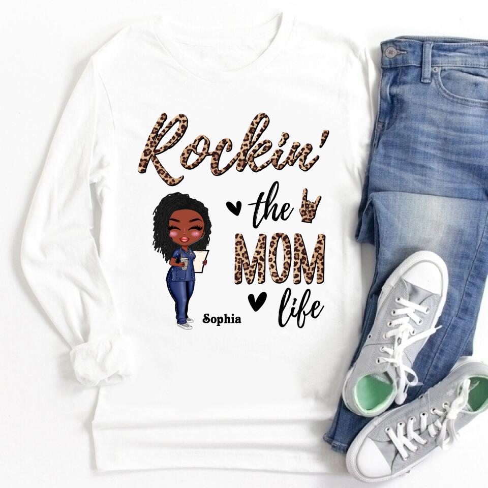 Personalized Mothers Day Shirts, Black Happy Mothers Day African American Mother Nurse Stepmom Mothers Day Gifts , Mother‘s Day T Shirt, Bonus Mom Gifts, Mother’s Day Tee Shirts, Mother Day Gift