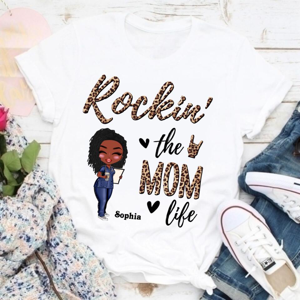 Personalized Mothers Day Shirts, Black Happy Mothers Day African American Mother Nurse Stepmom Mothers Day Gifts , Mother‘s Day T Shirt, Bonus Mom Gifts, Mother’s Day Tee Shirts, Mother Day Gift